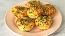 Imagen de Muffins salados de choclo, espinaca y semillas