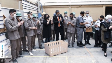 Soria y Vizzotti visitaron la cárcel Federal II de Marcos Paz.