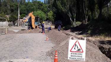 Continúan las obras de gas en barrio Nuevo y Paso Córdoba, en Roca