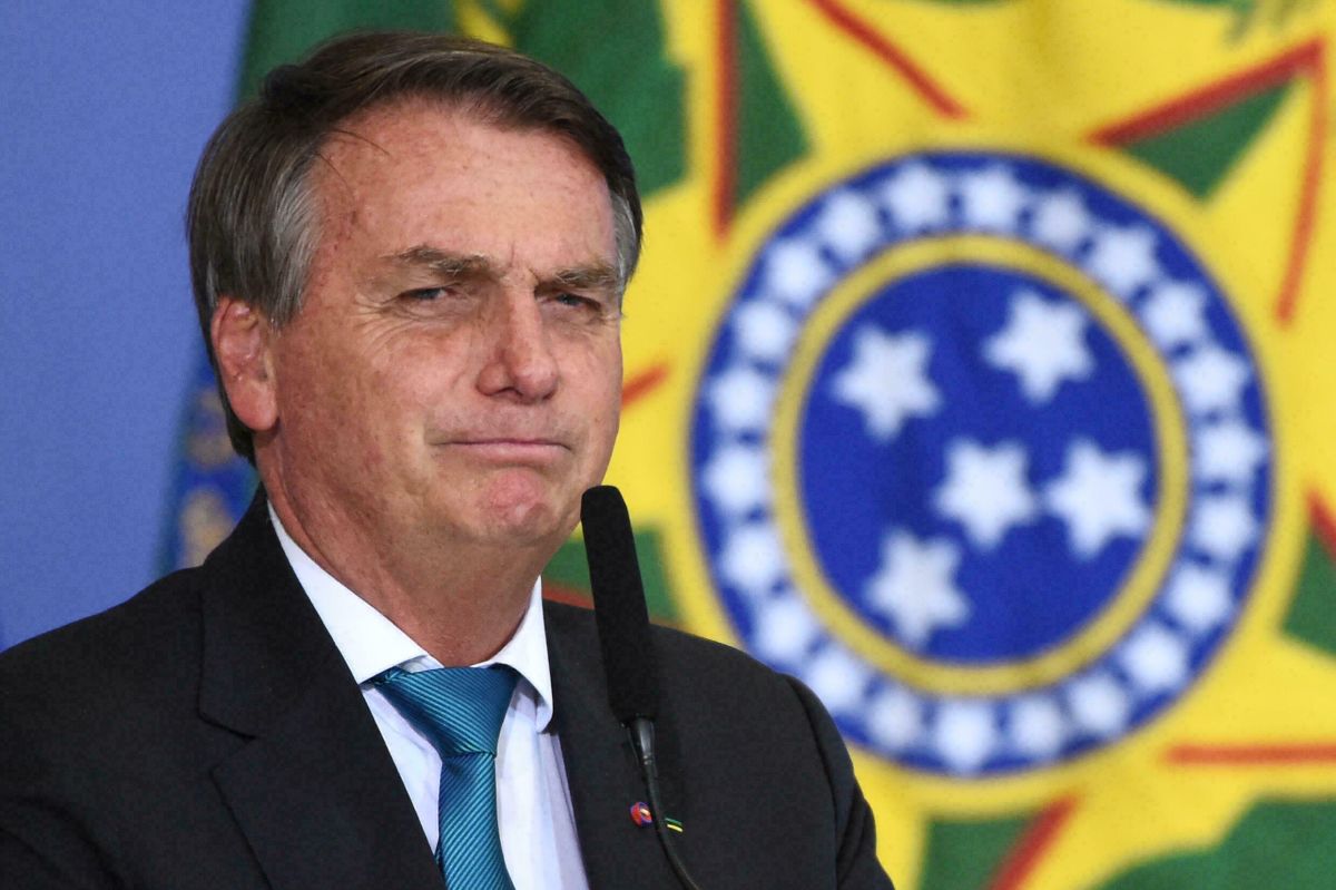 Jair Bolsonaro, presidente de Brasil en la campaña electoral. 