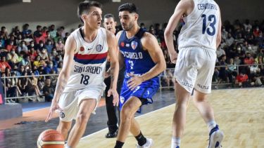 El neuquino Pérez Tapia anotó 13 puntos para San Lorenzo.