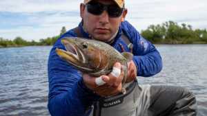 Pesca en el Limay Medio: así fueron los primeros piques de sus famosas truchas