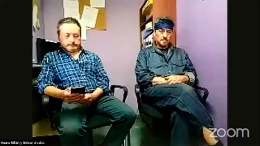 Millán y Ávalos dieron una conferencia de prensa por zoom.