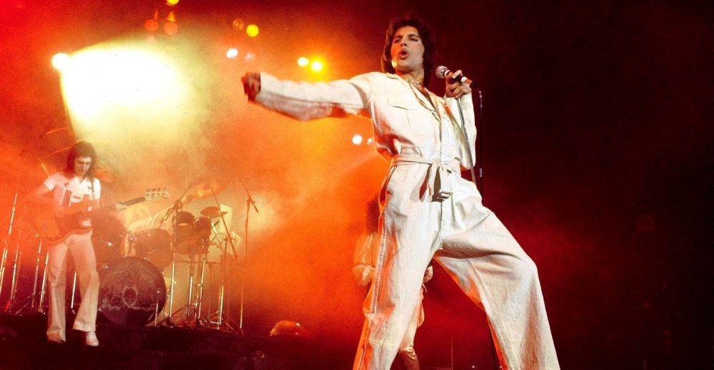 Freddie Mercury compositor y figura emblemática Queen.