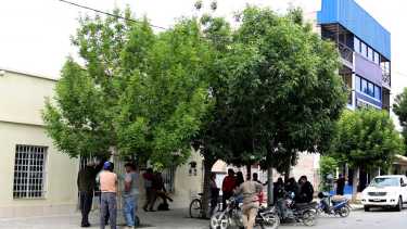 Esta mañana, los dueños de los caballos se acercaron a la delegación provincial de Agricultura para recibir  novedades sobre la devolución de los animales. Fotos Juan Thomes.