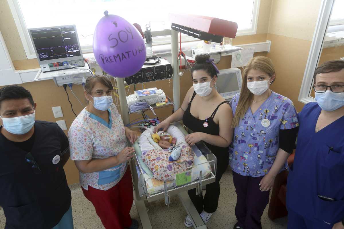 En el hospital Francisco López Lima, se realizaron tareas de prevención durante toda esta semana con pacientes en condición de prematurez. Foto: Juan Thomes
