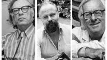 Isaac Asimov, Philip Dick y Ray Bradbury.