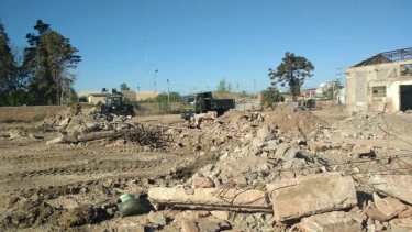 Los trabajos de demolición comenzaron el 27 de septiembre. Foto Gentileza. 