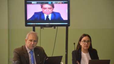 Pablo Repetto y Sabrina Ascani Torres ejercen la defensa, entre otros, de Guglielminetti. Foto Yamil Regules.