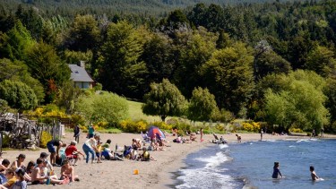 San Martin de los Andes fue otra localidad muchos turistas. Foto Patricio Rodríguez. 