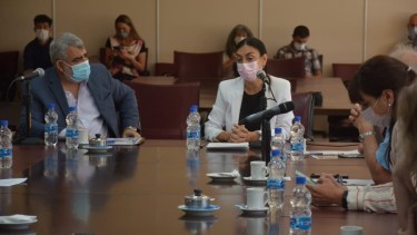 La ministra Andrea Peve asistió a la comisión de Trabajo. Foto: Yamil Regules.