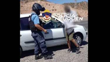 El conductor circulaba sobre Autovía Norte y fue detenido en un control vehicular. Foto: Gentileza