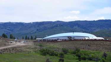 El edificio de medialuna se inauguró a principios de noviembre. Foto: archivo Florencia Salto.