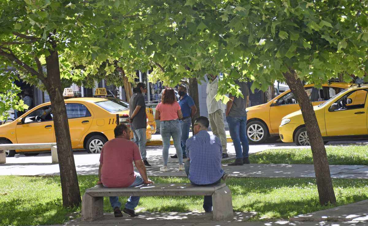 El último incremento en Neuquén en taxis fue en junio. (foto archivo Florencia Salto) 