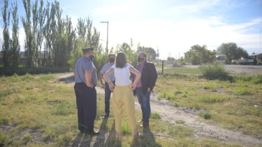 El terreno para el destacamento policial está sobre la calle Pedro Grattini.