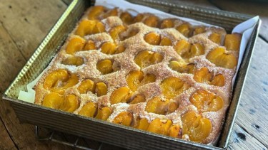 No dejes de hacer esta torta de damascos