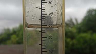 En Carmen de Patagones, el registro consignó 60 milímetros a media tarde. Foto: Pablo Fimpel