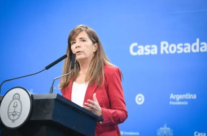 Gabriela Cerrutti, portavoz del gobierno. 