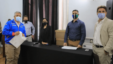 El acto se realizó en el Salón Gris de la Casa de Gobierno en Viedma. Foto Gentileza: Prensa Río Negro
 