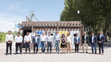 La estación de reciclado del Paseo de la Costa fue el escenario para ampliar el programa financiado por la Legislatura y una petrolera. (Legislatura de Neuquén)