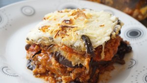 Lasaña de berenjenas y zapallitos facilísima