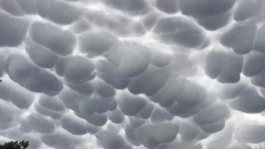 Las nubes mammatus sorprendieron en Córdoba en la previa una gran tormenta que sacudió la provincia tres días atrás. (Foto: Isabel Restrepo Vélez)