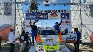 Matías Palacios anticipó el festejo en el Rally Neuquino