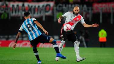 Javier Pinola volvió a la titularidad en el partido contra Racing, donde River ganó 4 a 0 y salió campeón. 