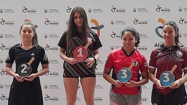 Manuela Pereyra es representante regional a nivel nacional de tenis de mesa. 