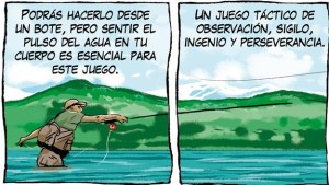 Pesca con mosca, la tira 411 de Viajeros