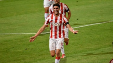 Gustavo Del Prete y su festejo de anoche en Mendoza. 