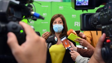 La gobernadora Arabela Carreras quiere su espacio en la dirigencia del partido provincial. Archivo