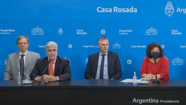 El anuncio se realizó en una conferencia de prensa en Casa Rosada con la presencia de Vizzotti y Feletti. 