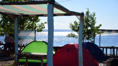 Bahía Bonita, camping con servicios, también ofrece alquileres de casas. Fotos Emiliana Cantera.