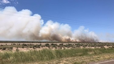 El incendio sucedió en cercanía al balneario El Cóndor. Foto gentileza: Graciela Balda.