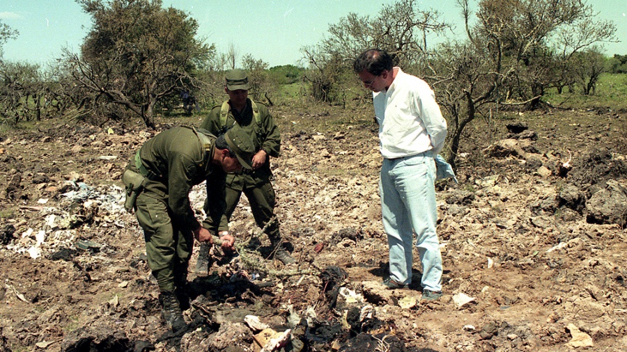 El vuelo se estrelló en Fray Bentos, Uruguay, en 1997.