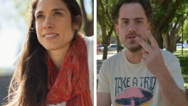 Aixa Rava y Pablo Iglesias, poetas, colegas y amigos rumbo al CCK.