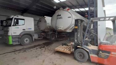 La explosión se originó en el Parque Industrial de Plottier. Foto: Gentileza