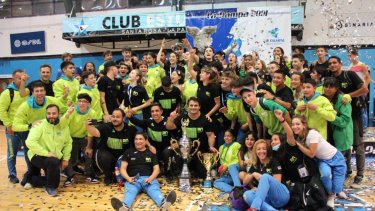 La delegación rionegrina festejó en La Pampa.