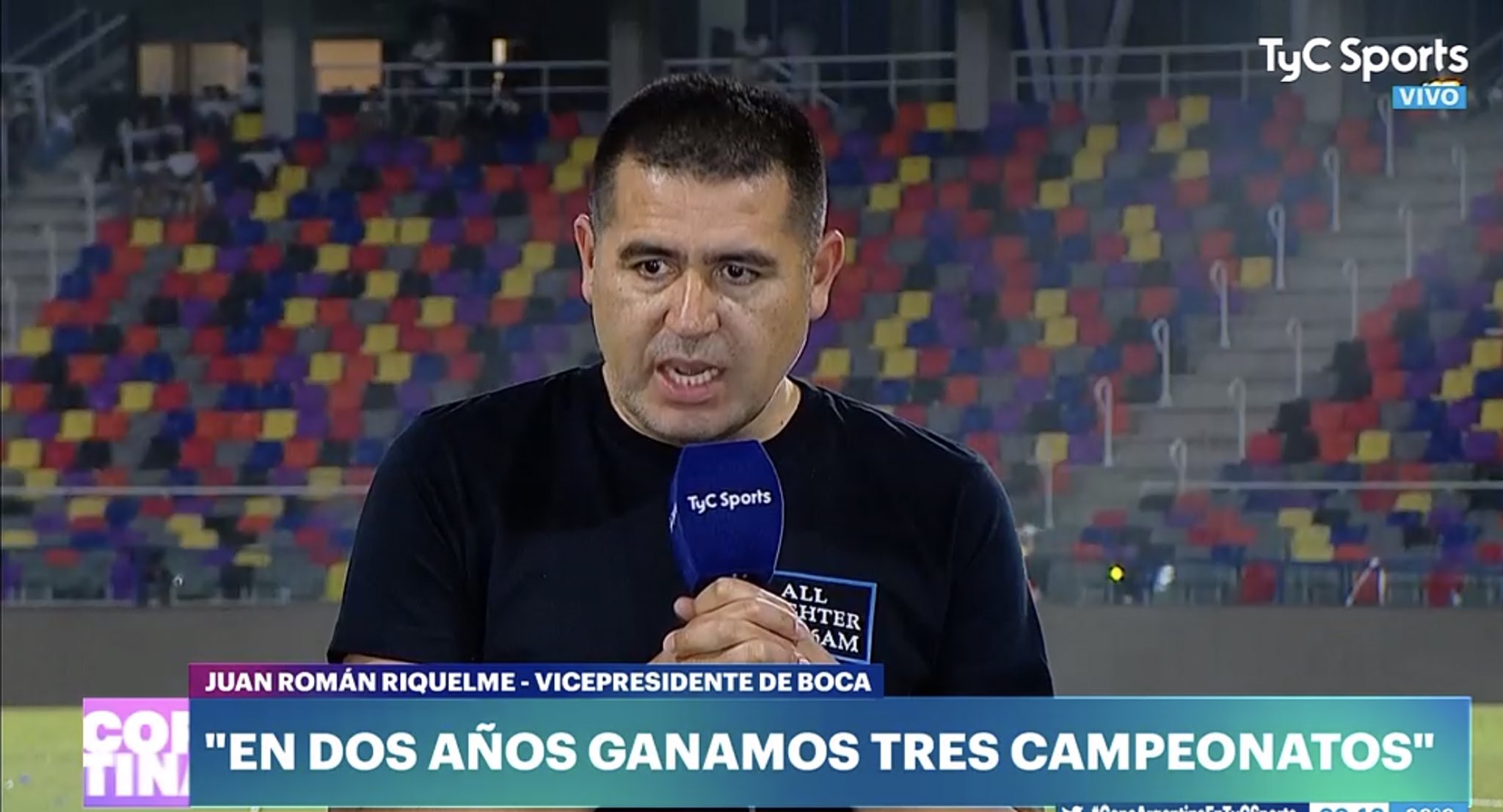 Riquelme habló en TyC Sports después del título de Copa Argentina.