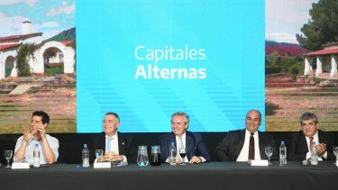 El presidente participó de un acto en Tucumán. (Foto: @alferdezprensa)