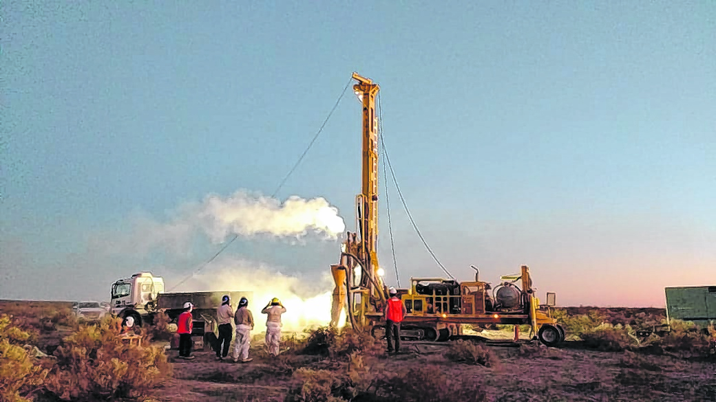 En el yacimiento Amarillo Grande, cercano a Valcheta, hay avanzadas tareas exploratorias de uranio. Foto: Gentileza