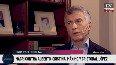 Mauricio Macri le dio una entrevista a LN+. Foto: captura 