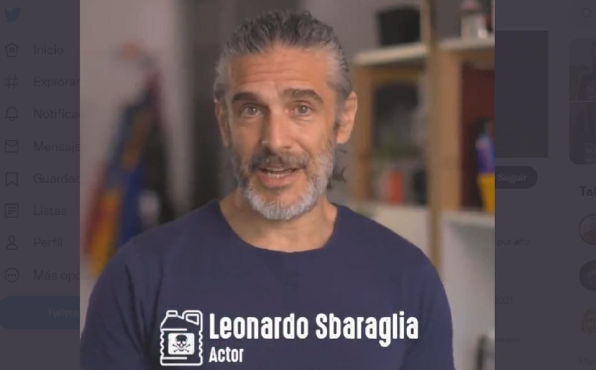 Leonardo Sbaraglia participó de una campaña contra los agroquímicos. 