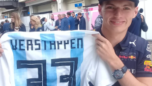 La foto de Verstappen con la camiseta de la Selección Argentina que se viralizó en redes