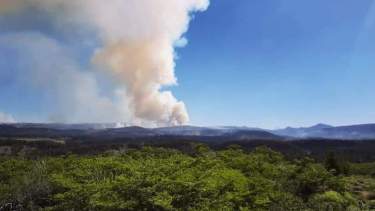 Por el incendio en Aluminé, no hay evacuados. Foto: Gentileza Municipalidad de Aluminé