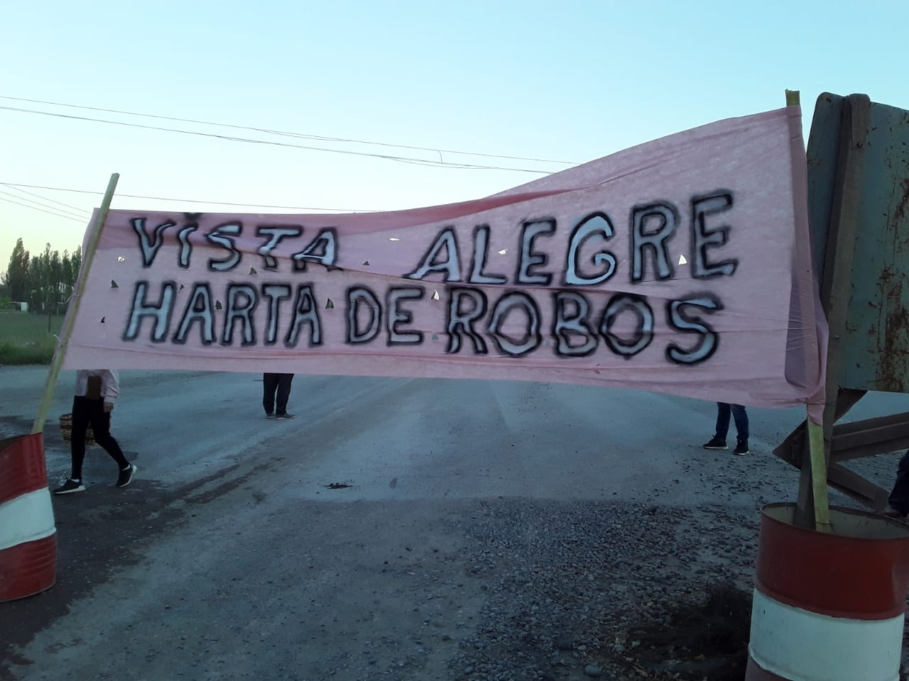 Vecinos de Vista Alegre exigen mayor seguridad. Foto: Gentileza. 