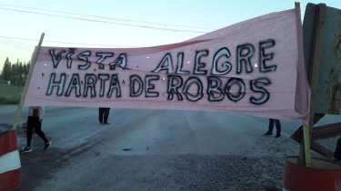 Vecinos de Vista Alegre exigen mayor seguridad. Foto: Gentileza. 