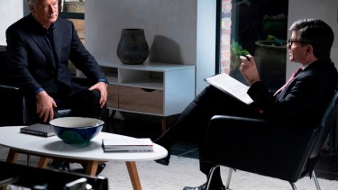 La entrevista al acto en la cadena norteamericana ABC. 