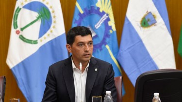 El presidente de la Cámara fue anfitrión la semana pasada del Parlamento Patagónico. Foto: Florencia Salto.